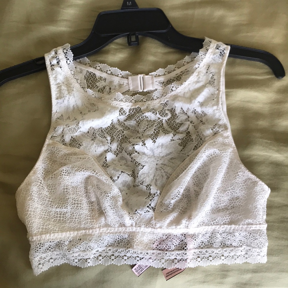 White Lace Halter Victoria’s Secret Bralette